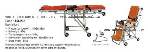 Wheel Chair cum Stretcher