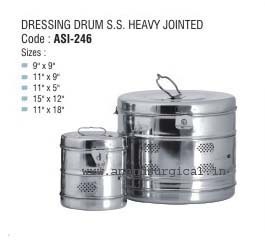 Dressing Drum S.S. Heavy Jointed