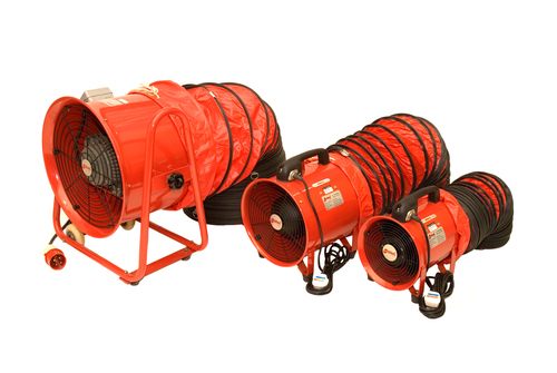 Portable Electric Fans & Flexible Ducting Hose