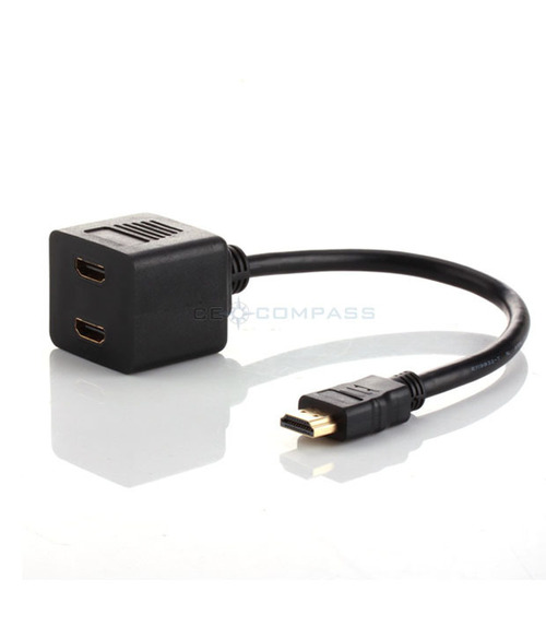 HDMI Male To 2 HDMI Female Adapters