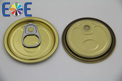 Tinplate Tomato Paste Easy Open Can Lids - Tinplate 61.39mm OD x 52.3mm ID 300 Psi Compressive Strength | Easy Opening Durable Food Grade