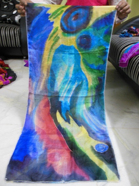 Hand Painted Silk Scarfs
