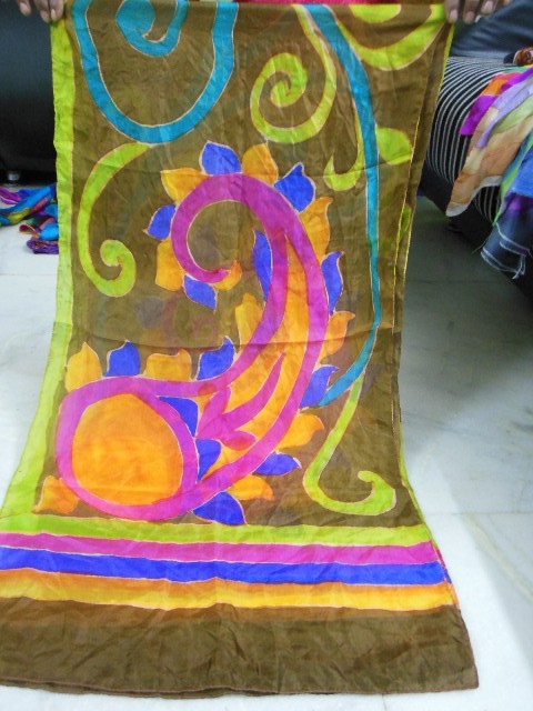 Hand Painted Silk Scarfs