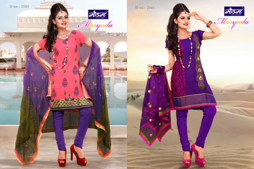 Designer Fancy Work Cotton Dresses