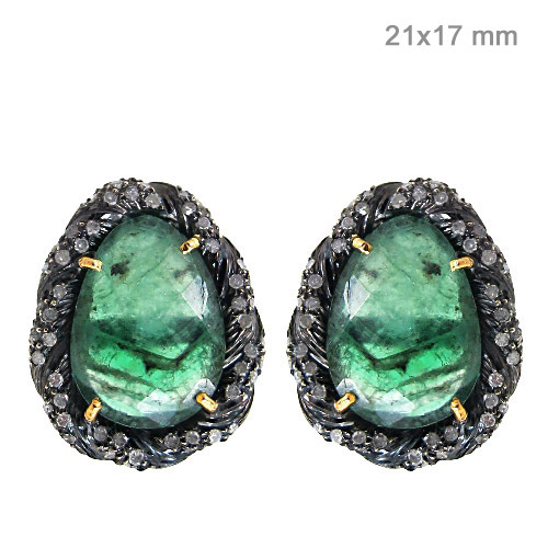 Diamond Gemstone Earrings