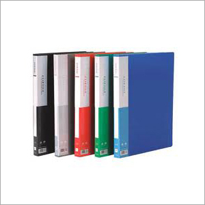 Office Stationery - Plastic, A4 Size, Blue | 200 Sheets Capacity, Press-Button Closure, Document Storage