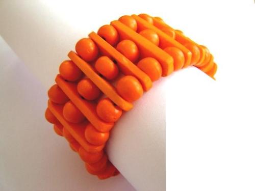 Bone Beaded Stretch Bracelet