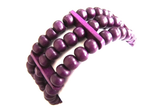 Carved Beaded Bracelet