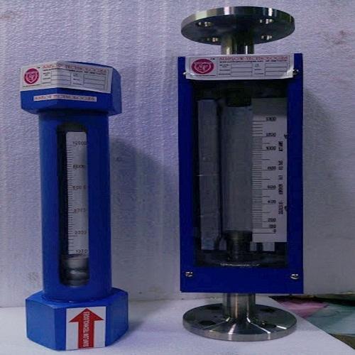 Blue And Silver Glass Tube Rotameter