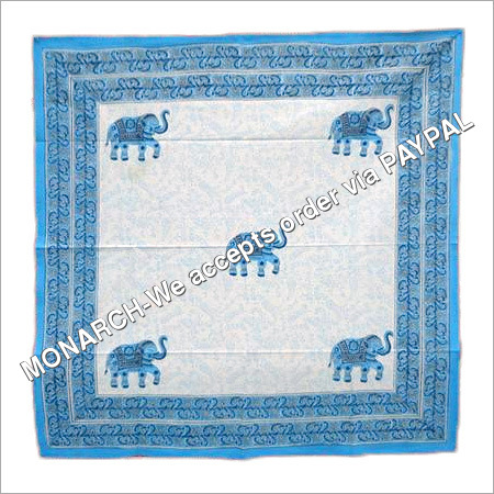ELEPHANT Printed Square Tablecloth