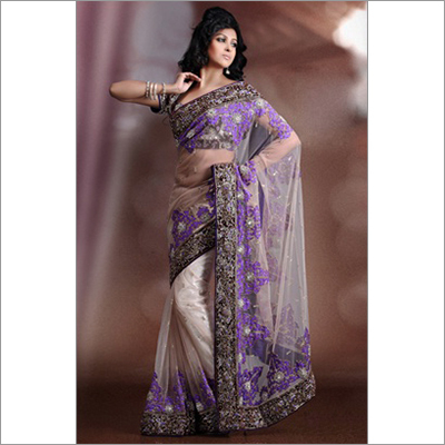 Designer Shimmer Net Saree