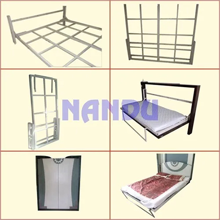 Powder Coated Folding Wall Bed Mechanism With Framing