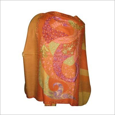 Silk Fine Wool Design Stole