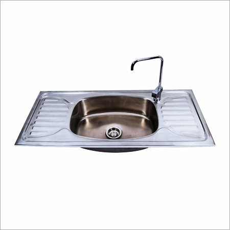 Kitchen Steel Sink - Stainless Steel, 10x5 Inch Size | Silver Finish, 1-3 mm Thickness, 500 kg Weight