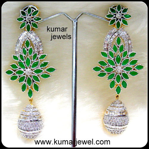 Emerald Stone Danglers.