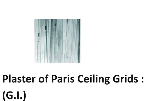 POP Falls Ceiling Grids G.I