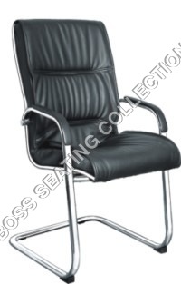 Black Leather Visitors Chairs