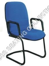 Black Armrest Visitor Chair