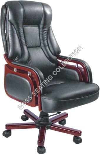 Black & Maroon Antique President Chairs