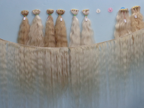 Machine Weft Blonde Hair