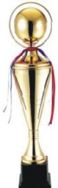 Designer Cup Trophies - Metal Alloy, 30cm, Gold | Elegant Design, Polished Finish, Award Recognition