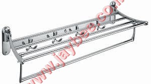 Towel Rack Moveable With Hooks Bathroom Accessorie