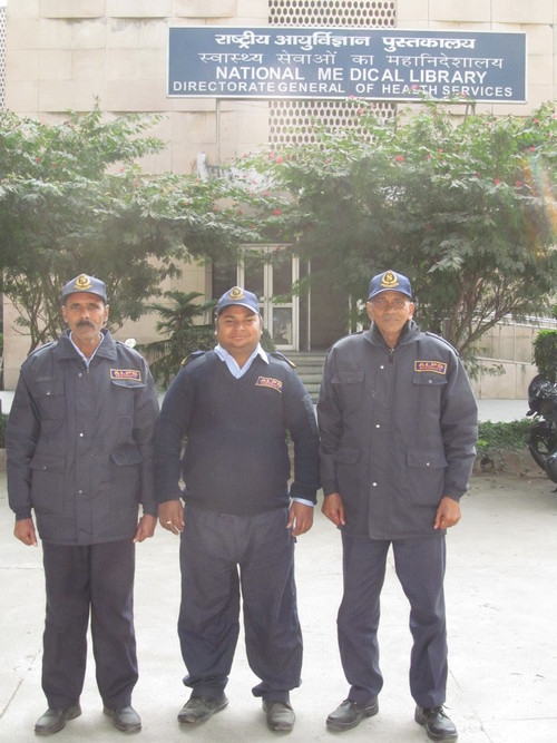 Unarmed Security Guard - Certified Training, Dark Blue Uniform | Reliable Protection, Vigilant Surveillance, Rapid Response, Trained Personnel