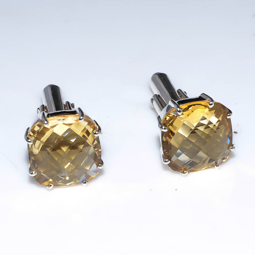 Sterling Golden Cufflink