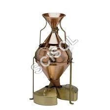 Boerner Grain Divider - Copper Brass Steel, 38"x17"x43", Copper Color | Accurate 5% Split, Self-Emptying, Easy Cleaning, Rust-Proof