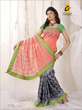 Designer net saree