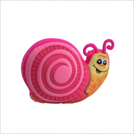 Baby Pillow (Snail)(Mm 1482 3) - Polyester, 6x8 Inches, Pink | Soft, Skin-Friendly, Neck Support, Head Positioning