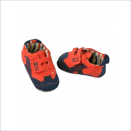 Shoes And Booty (Mm 2093 37) - Leather Textile, 0-12 Months, Orange and Blue | Hook and Loop Closure, Soft Material, Lightweight Rubber Sole