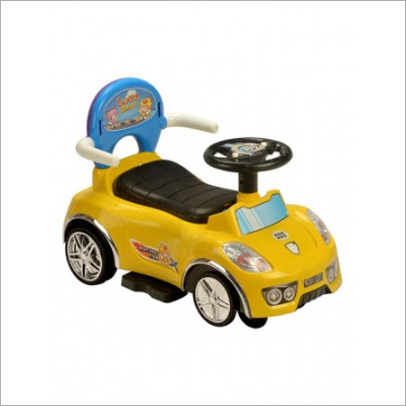Meemeee Baby Ride On (Mm 1714 (2826)) - Plastic, Yellow, Red | Four Wheels, Easy Steer, Handle, Durable
