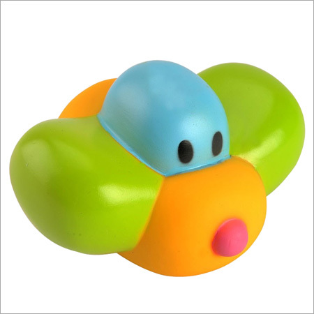 Squeeze Toy(Mm 2047 14) - Rubber 3x4x2 Inches, Green Pink | Stress Relief, Sensory, Easy Grip, Durable