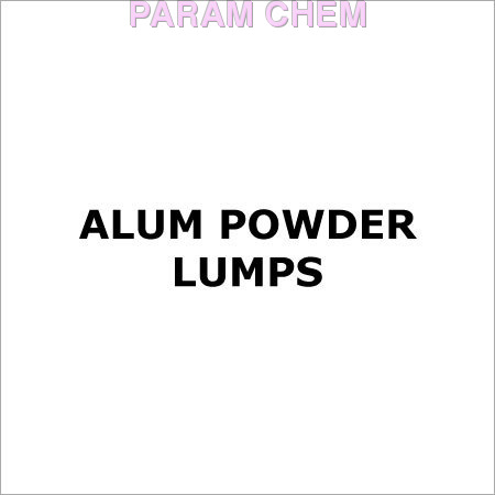 Alum Powder Lumps