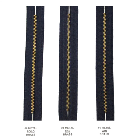 Brass Zippers