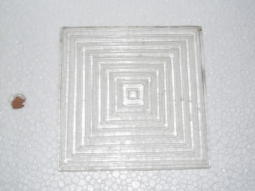 1000 - Glass 5x5 Cm Clear, Concentric Squares | Precise Cutting, Durable, Versatile, Easy To Use