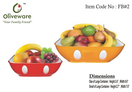 Fruit bowls set of two