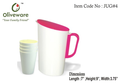 Oval Jug with glasses