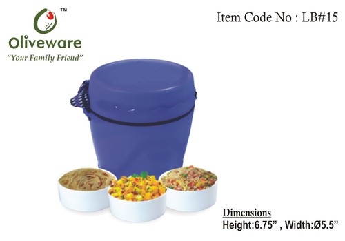 Lunch box with two containers