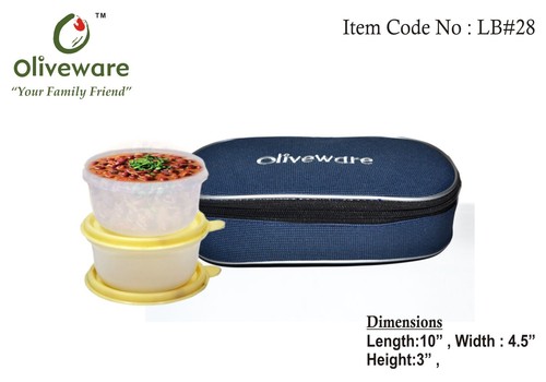 Lunch box with two containers