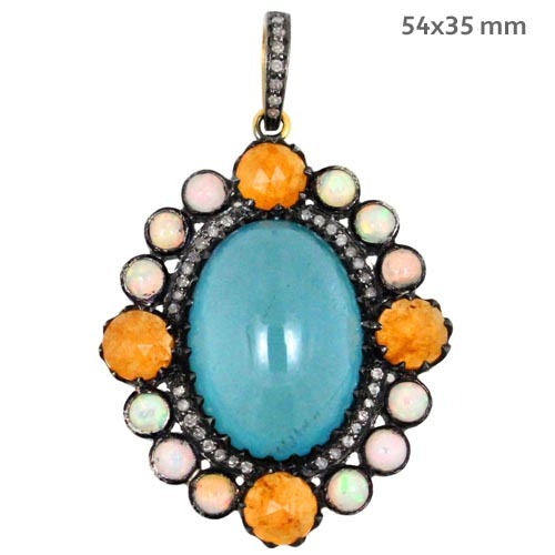 Diamond Gemstone Pendant Jewelry