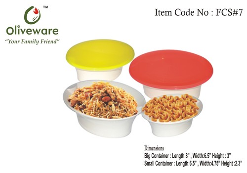 Set of 2 Food Storage Containers