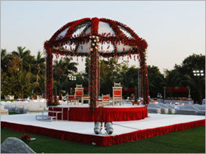 White Mandap Decoration Item