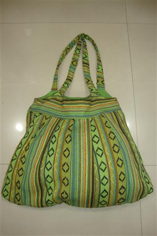 Fabric Bags - Cotton, 16x12x5 Inches, Green | Durable Fabric, Lightweight, Double Handles, Eco-friendly, Large Capacity