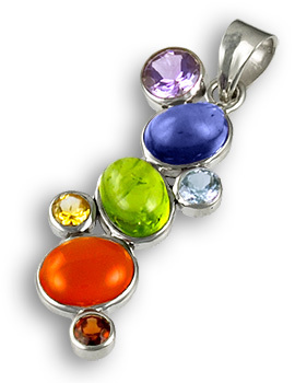 Chakra Natural Stone Pendant