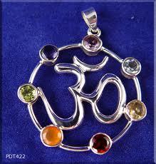 925 Sterling Silver Chakra Gemstone Pendant