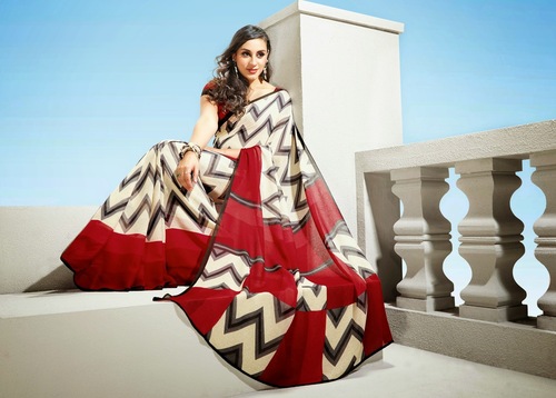 Crepe Print Sarees