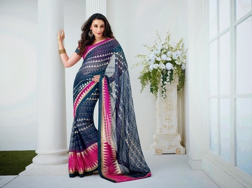Beautiful Floral Printed Sarees