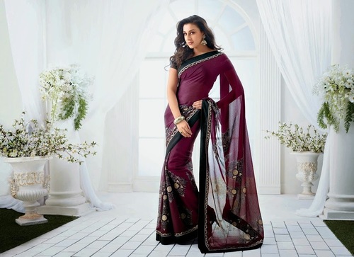 Floral Print Saree